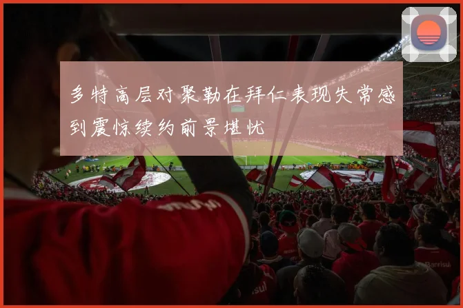 多特高层对聚勒在拜仁表现失常感到震惊续约前景堪忧